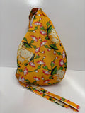 Bead Bag Yellow Colour (cow flower Print)