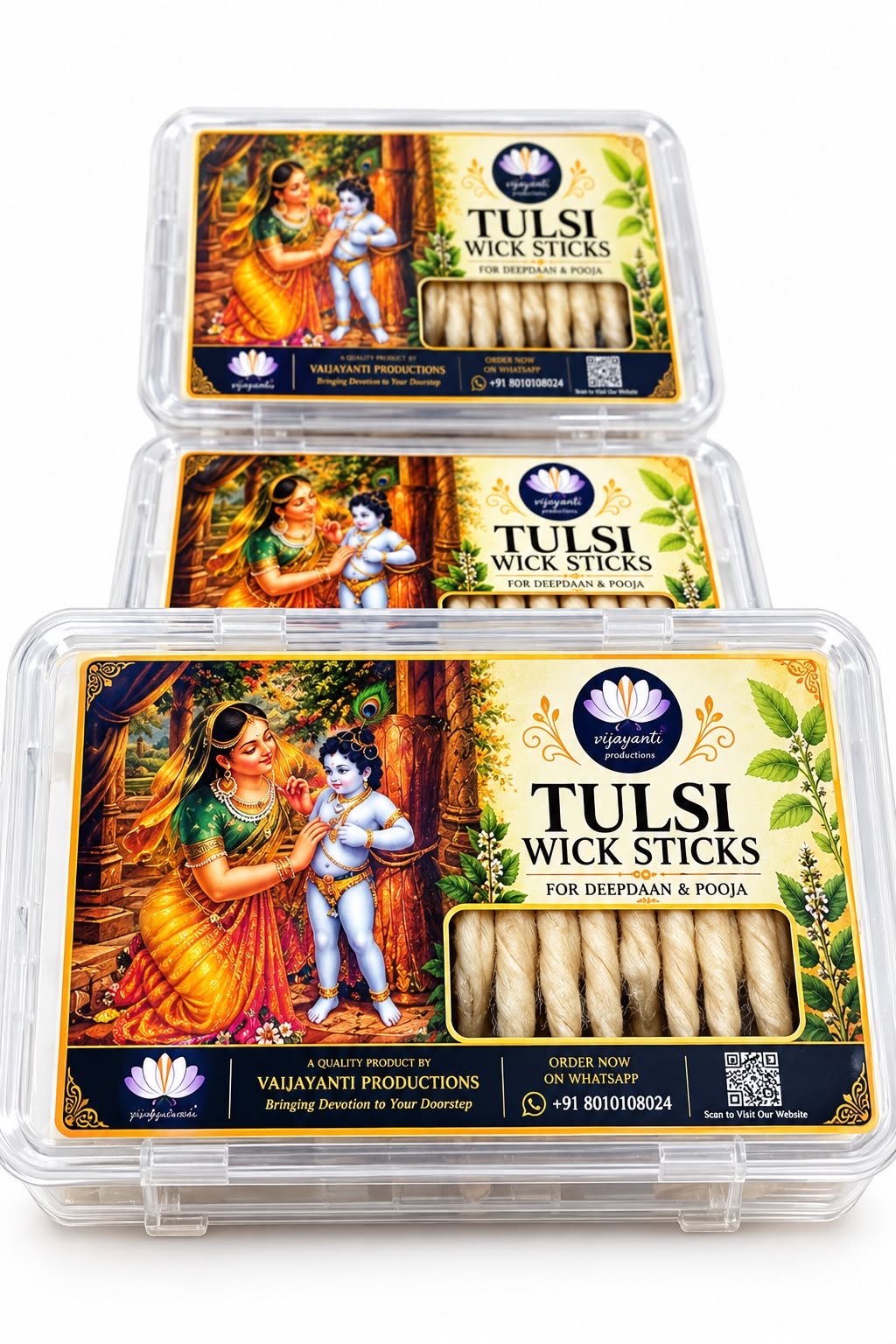 Tulsi Sticks for Deepdan (36 pieces in a box)