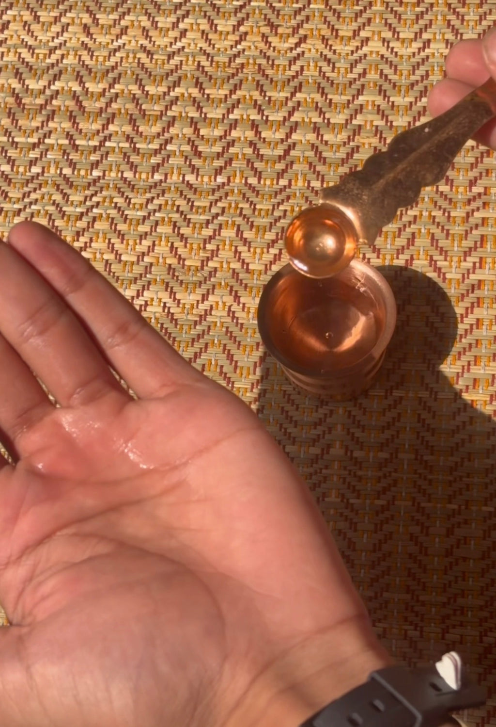 Achmani patra with spoon
