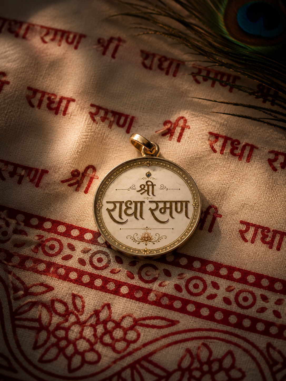 Radharaman german silver locket