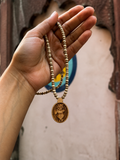 Radha Raman tulsi locket with pure tulsi kanthi