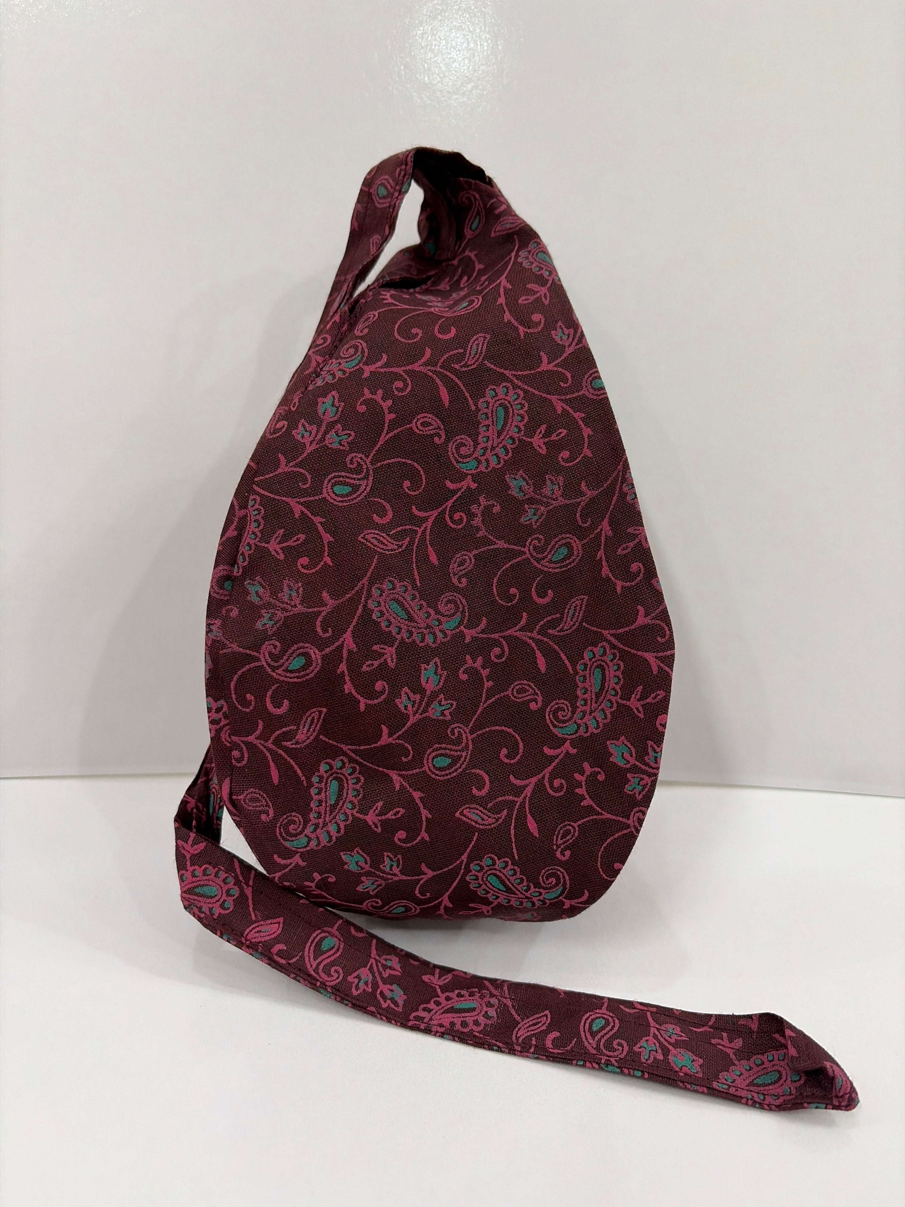 Bead Bag Maroon Color (Designer Print)