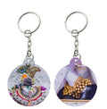 Radharaman lal ju key chain White