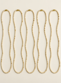 Pure Tulsi ji Kanthi mala - 1 Round ( Simple ) pack of 5