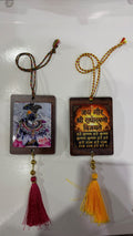 Radharaman and krishn mahamantra double sided car hanging