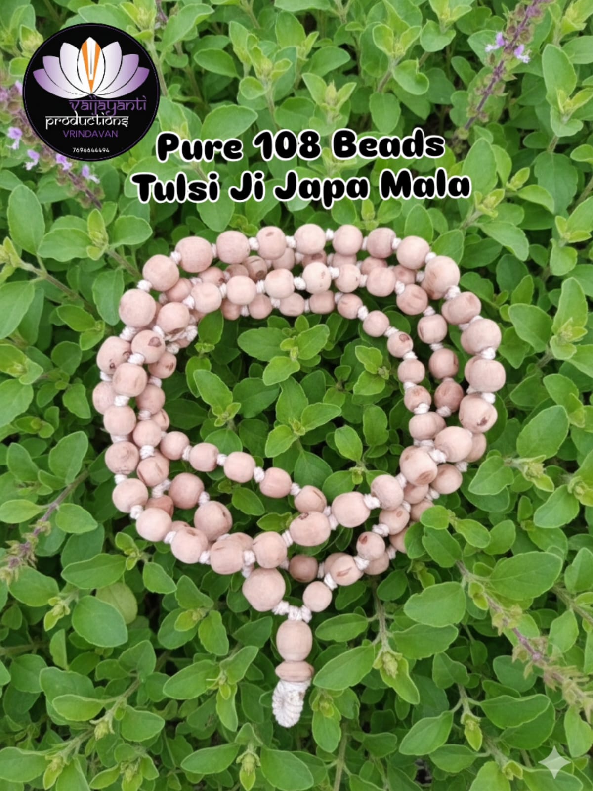 Pure Tulsi ji Japa mala - 108 Beads