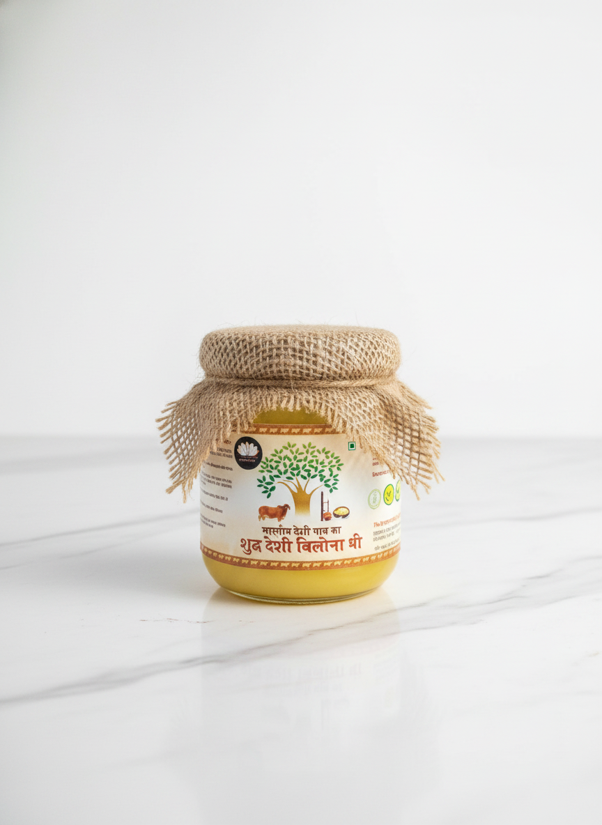 A2 Bilona Cow Ghee - 1/2 Litre