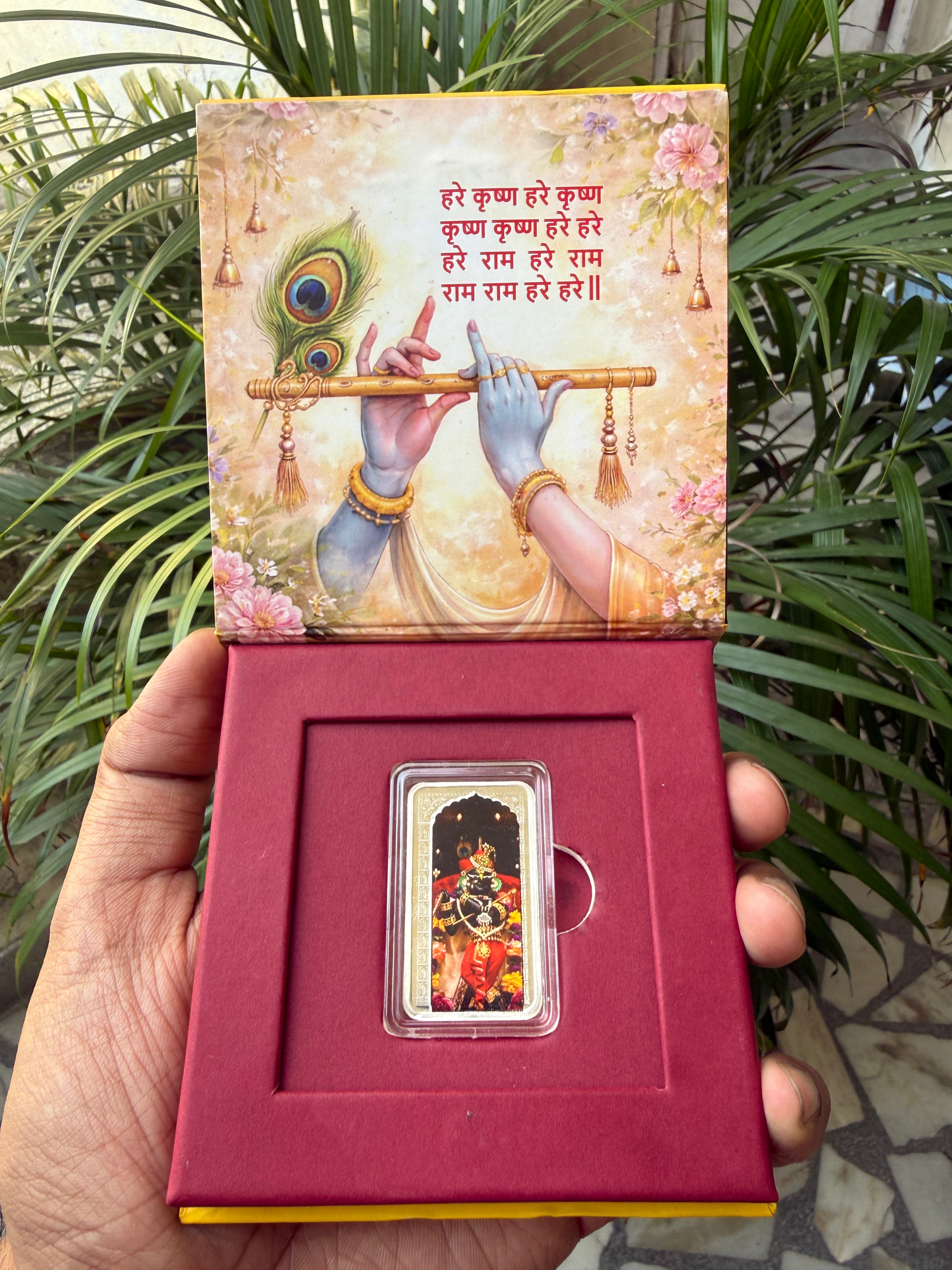 Sri Radharaman Silver Coin | Best for Diwali Gifting and Sewa