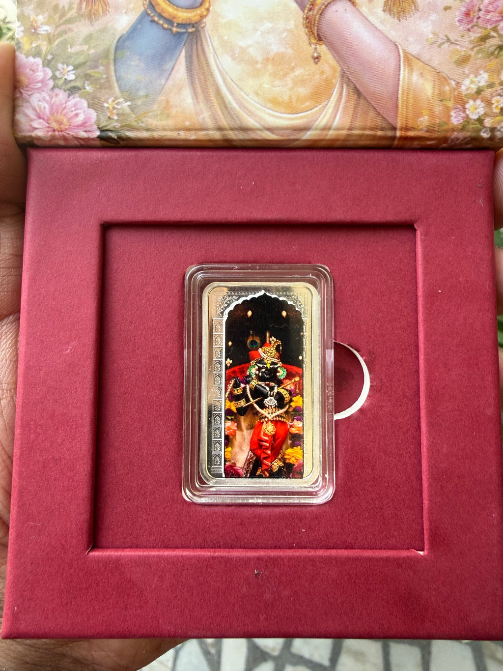 Sri Radharaman Silver Coin | Best for Diwali Gifting and Sewa